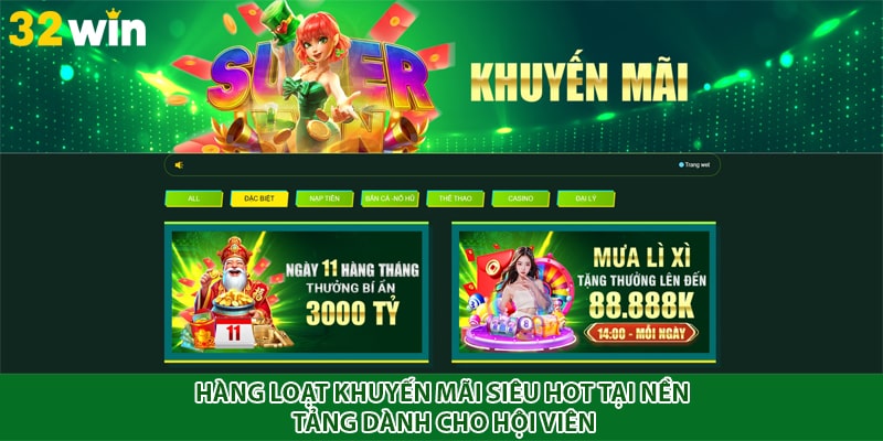 Hàng loạt khuyến mãi siêu hot tại nền tảng dành cho hội viên