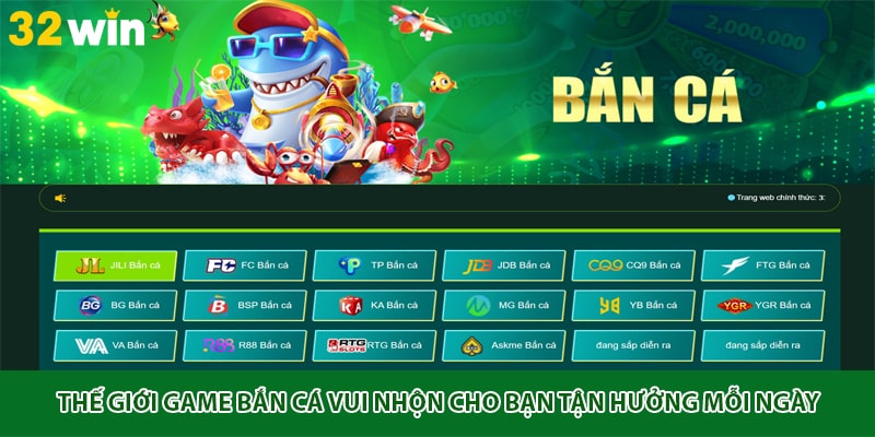 Thế giới game bắn cá vui nhộn cho bạn tận hưởng mỗi ngày